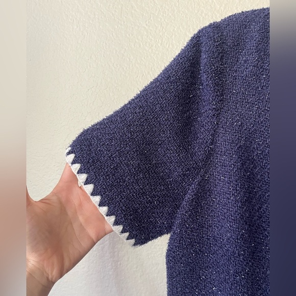 Alexia Admor Jaiya Chanel Lookalike Mini Dress in Navy Women’s Size 10 - Picture 7 of 14